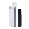 10ml 5ml Black Matte Glass Assorted Natural Steel Ball Perfume Bottles Roll on for Essential Oil with Box
