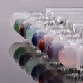 Wholesale 10ml Natural Gemstone Crystal Chips Bottles Crystal Gravel Roller Beads Essential Oil Bottles