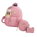 2024 New Fashion Casual Women's PU Three-piece Set Women's Shoulder Bag Purse Women's Backpack