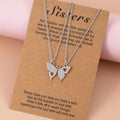 2025 Hot Sale Bff Necklace Friendship Stainless Steel Card Butterfly  Friendship Necklace for 2