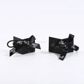 Pre-Tied Elastic Black Grosgrain Ribbon Bow Stretch Loop for Perfume Bottle Neck Made of Polyester with Label Tag