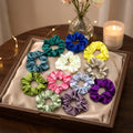 Wholesale Hiqh Quality Hair Accessories Imitated Silk Hair Tie Ponytail Holders Satin Hair Band Scrunchies Elastic for Women