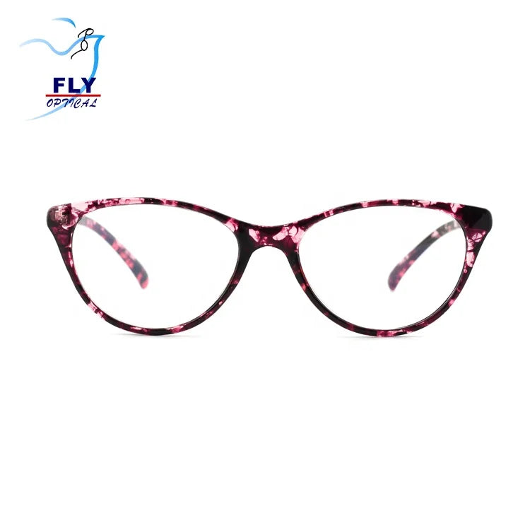 DOISYER 2020 Wholesale New Trendy Cat Eye Print Anti Blue Light Blocking Glasses for Ladies Adult Computer Use