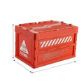 Outdoor Camping Black Rectangle PP Plastic 26L Foldable Food Container Car Storage Box