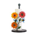 JAYA Roll Paper Towel Holder Household Wrought Iron Bathroom Storage Rack Bee butterfly Flower Floor Standing Tissue Holder