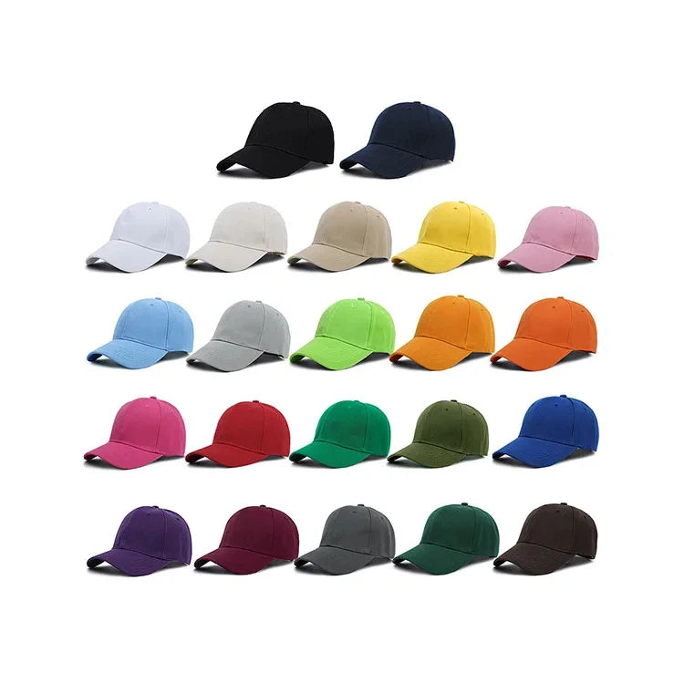 OEM Custom High Quality Blank Plain Embroidery Logo Fitted 6 Panel Curved Brim Baseball Cap Unisex Sport Caps Baseball Hats