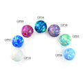 OP01~OP92 With Hole/Without Hole/Half Hole 3mm-6mm Synthetic Loose Opal Beads Ball Shape Fire Opal Sphere