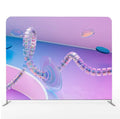 Custom 8ft Photo Booth Backdrop Banner Stand with Printed Kit Tension Fabric Aluminum Alloy Frame Pillowcase for Trade Shows