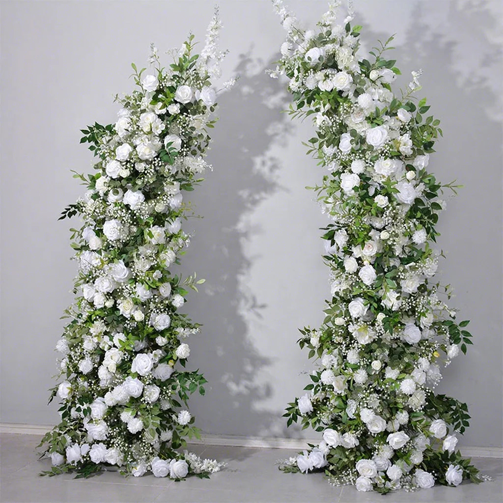EG-WD150 New Arrival Luxury Event Decor Horn Floral Arch Backdrop Floral Green Flower Arches