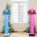 Color Changing Led Glowing Dancing Fountain Flower Column Lamp Restaurant Home Light Decorative Items