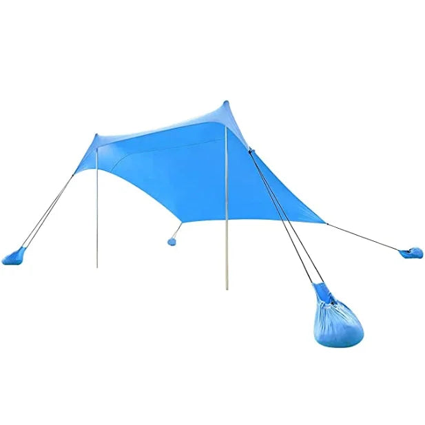 Woqi Sunshade Canopy Camping Rain Fly Tarp Beach SunShade Beach Tent Sun Shelter Tarp Tent for Travel