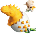 Cute Dog Toy Durable TPR Interactive Dinosaur Eggs Molar Teeth Clean Indestructible Tough Dog Chew Toy