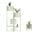3-Tier Indoor Home & Garden Plant Stand 3-Potted Metal with White Black Golden Blue Color Flowerpot Planter Stand