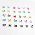 Wholesale 3D Mixed Color Gradient Butterfly Nail Charms Resin Flatback Cabochon for DIY Nail Art Decorations