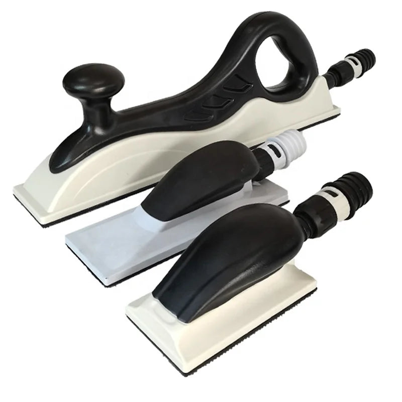 Dry Grinding Dust Collecting Hand Push Plate Square Hand Planer Abrasive Pad Suction Cup Self-adhesive Mesh Emery Board ATPRO