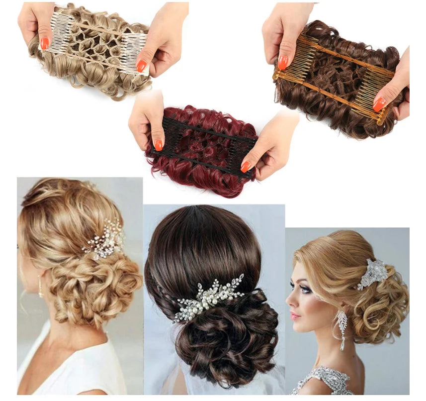 Hot Selling Curly Hair Hign-temperature Resistance Fibre Wholesale Hair Wig Clips for Women