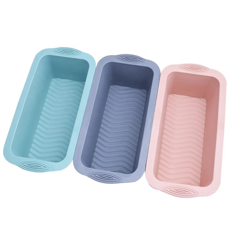 DIY Big Rectangle Handmade Toast Bread Rectangular Loaf Baking Mold Silicone Cake Mold