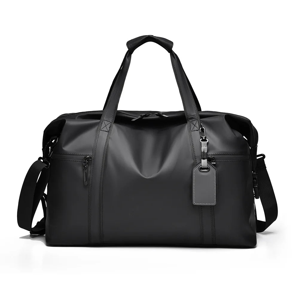 Good Quality Beige Duffel Bag Elegant Retro Design Multinurpose Gym and Journey Carry Bag Graceful Weekender Duffle Bag