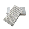 100x50x17mm Cooling Board Radiator for COB LED Light Bulb Heat Dissipation Radiating Panel Rectangle LED Heatsink Aluminum MegaBDM