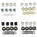 Skateboard Truck Hardware Set Includes 4 Pieces Spacers 4 Pieces Axle Nuts and 8 Pieces Speed Rings for Skateboard and Longboard
