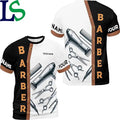 Wholesale Hairdresser Print Unisex T Shirt Barbershop Men's Clothes Man Tees Breathable T-shirts for Barber
