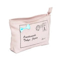 Good Quality Makep Bags Case White and Gold Makeup Cosmetic Pouch Organic Cotton
