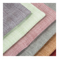 High Quality Blackout Curtain Fabric Inherent Flame Retardant Linen Look Woven Plain Oxford Style