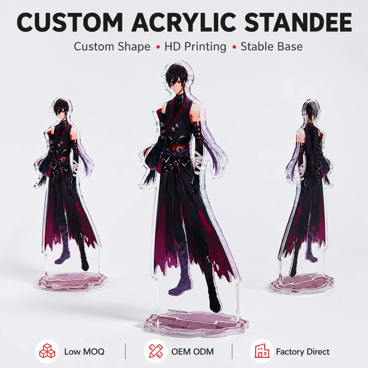 CNAWO Customized Cartoon Anime Plastic Crafts Standee Creative DIY Design Acrylic Figure