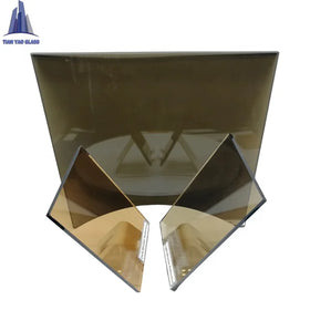 China Supplier Colorful Tinted Reflective Bronze Glass for Building