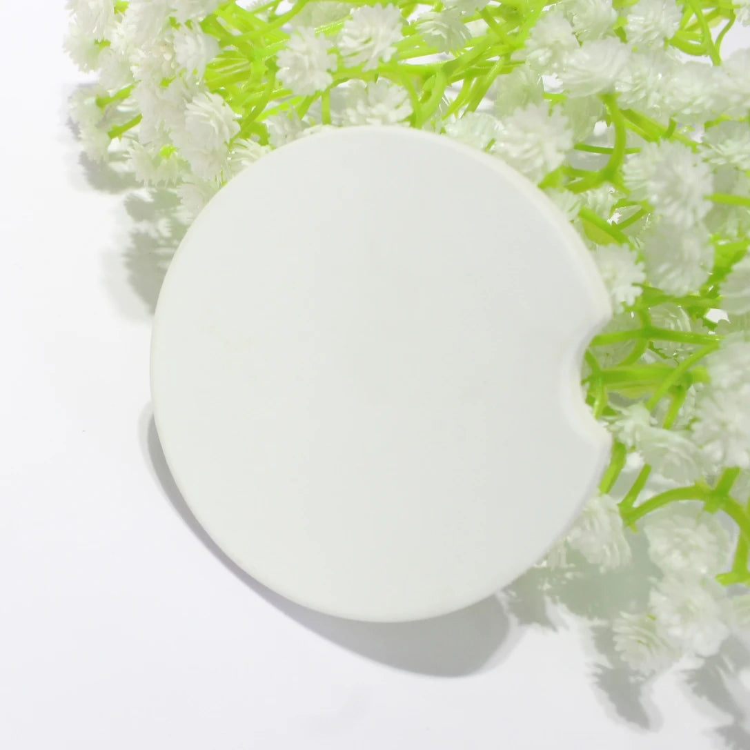 Multifunctional 6.5cm Eco-Friendly Ceramic Cup Drink Coaster with Hot Proof and Durable Design