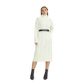 The Factory Custom-made Autumn/Winter High Neck Long Sleeve Knitting Long Straight Women Dress