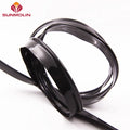 Custom Black Glossy Plastic TPU Piping Cord Abrasion-Resistant Edge Trim Waterproof Webbing