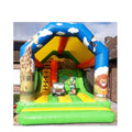 Commercial Safari Inflatable Bouncy Castle for Kids Outdoor Party Jumpers with Slide Combo and Blower Includes Repair Kits