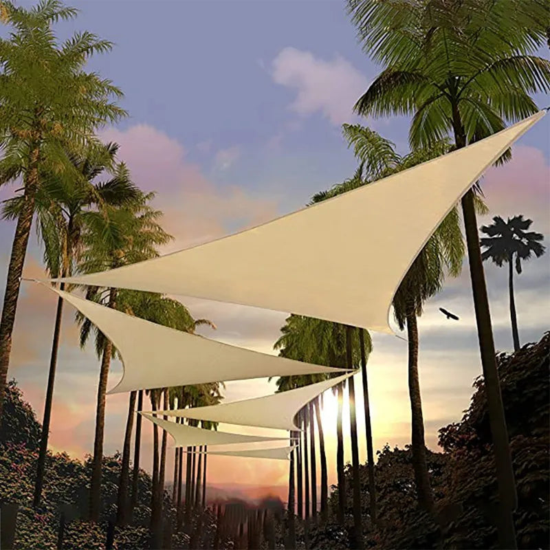 2.5mx2.5mx2.5m Triangle Sunshade Sail Waterproof Polyester Rain Shelter Canvas Household Canopy Courtyard Balcony Customization