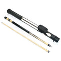 Gift Full Set 1/2-PC Stainless Steel Joint Maple Wood Pool Cue with PU Leather Case Kit Billiard Cue Set MegaBDM