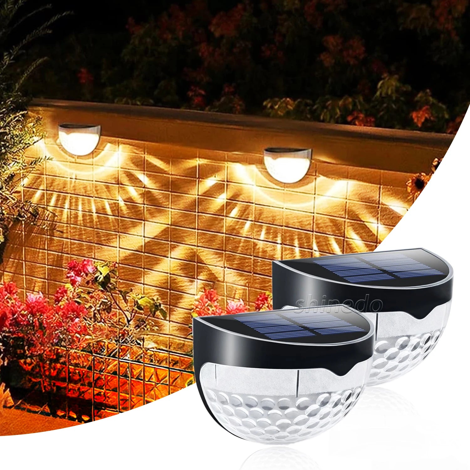 Super Cool Outdoor Solar Post Lights High Battery Life Solar  Decorative Deck Fence Light