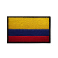 Colombia National Flag Chenille Embroidered Patches with Hook and Loop Backing Magnetic 8x5cm Soft Quality