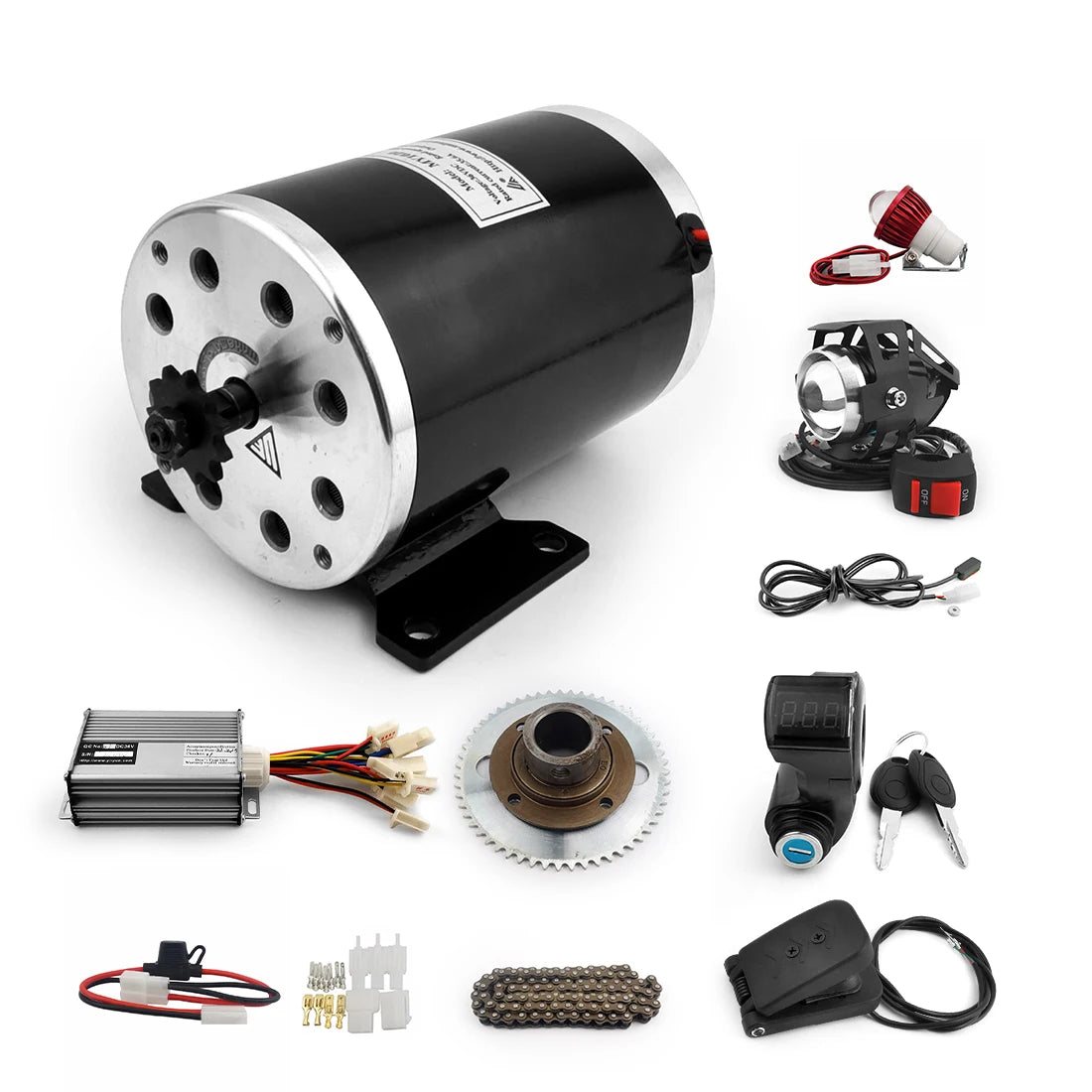 Diy 1000W Electric Child 3-wheel Bike Kid Tricycle Scooter 2 Stroke High Speed Brushed Motor Kit