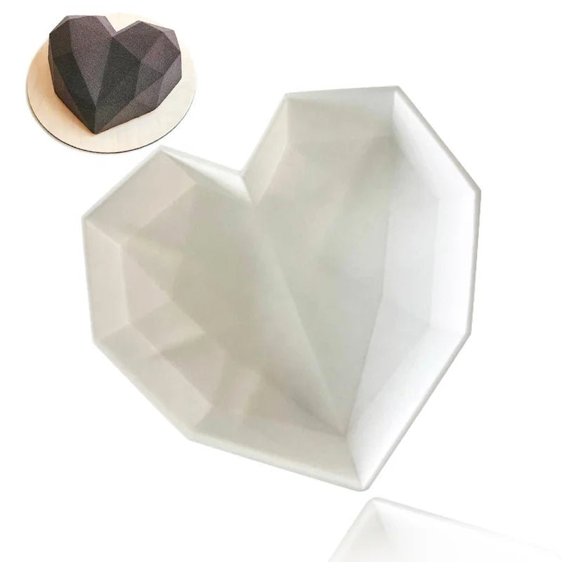 383 Big Single Heart Shape  Silicone Cake Mold Bake Mold Tool Cake Base Mold