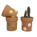 Ready Stock Terracotta Ceramic Planter Indoor and Outdoor Flower Pot for Home and Garden for Plants and Flowers