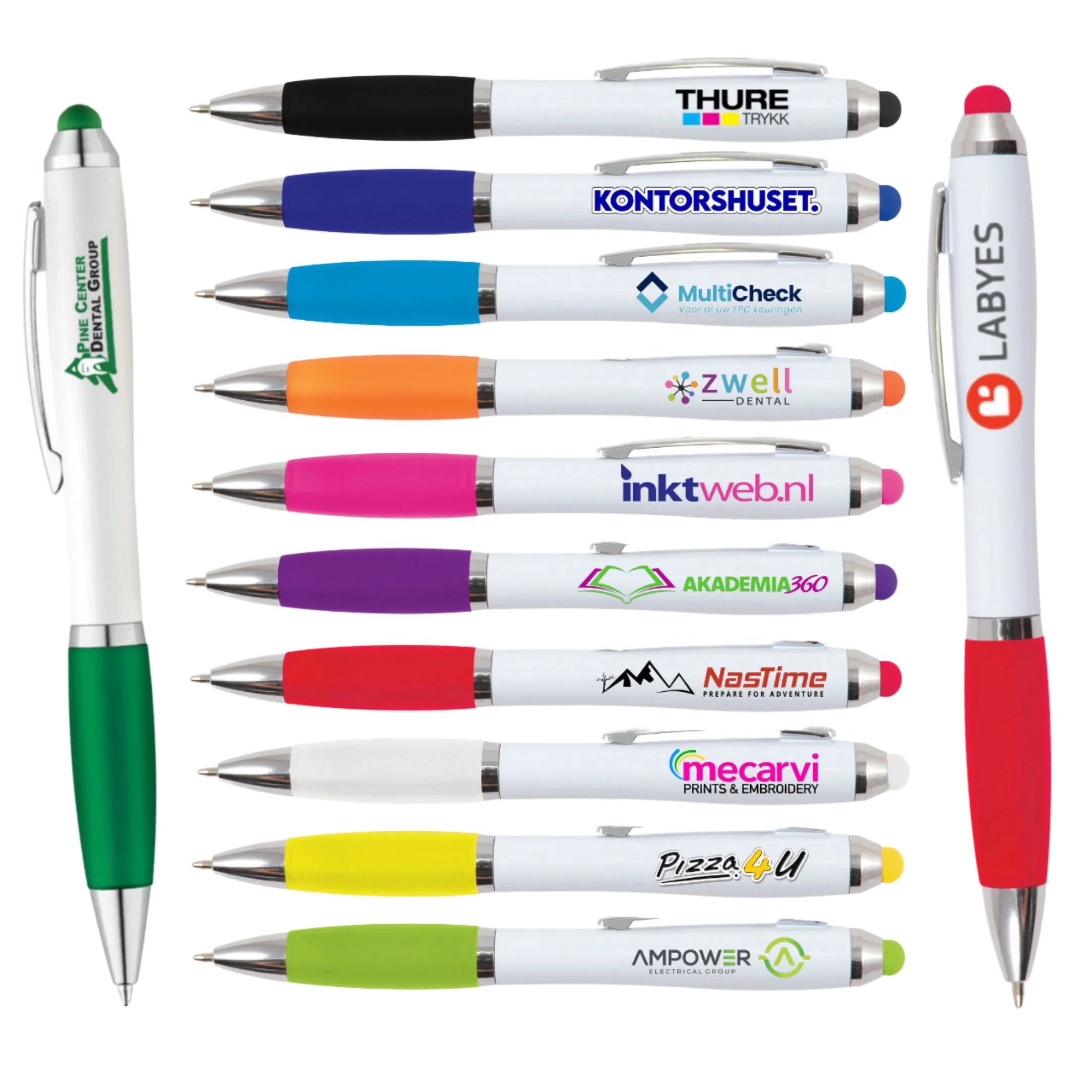 Everyday Use 1.0mm Rubber Ballpoint Pen Logo Sketching & Signing Pen Diverse Purposes Plastic Material Promotional