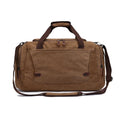 Large Capacity Vintage Cotton Canvas Travel Weekender Holdall Wholesale Overnight Duffel Bag Zipper Closure Geometric for Men