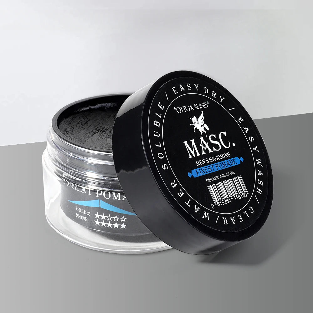 100% Natural Medium Hold Medium-high Shine Pomade for Men Barber