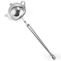 Long Snap Handle Tea Strainer 304 Stainless Steel Teapot Shape Tea Infuser