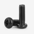 Black Oxide Galvanized Half Round Pan Head Machine Screw DIN7985 Stainless Steel Phillips M6 X 10mm M8 Bolts Screws