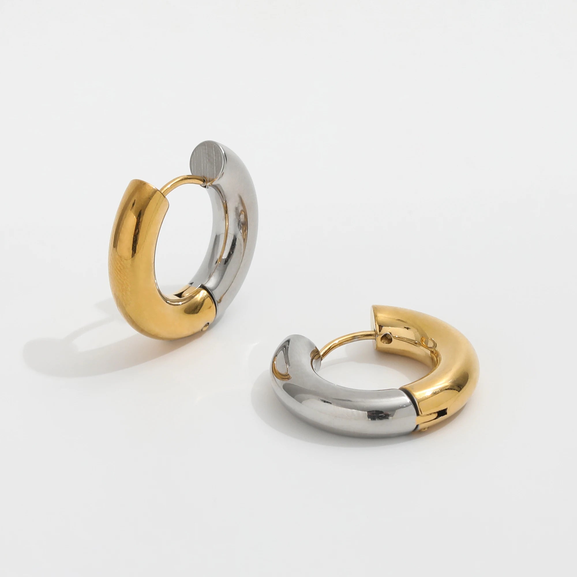 New PVD Gold Plated Chunky HOOP Earring Stainless Steel Jewelry New Jewelry