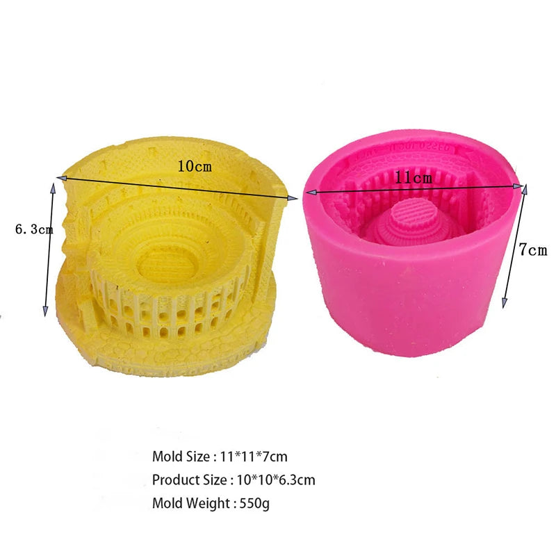 Early Riser Best Sellers Arena Shape Concrete Cement Plaster Flower Pots Planters Silicone Mold Home Decor Mouldings