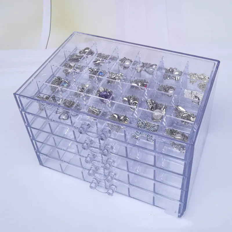 Acrylic 5 Layer Organizer Diamond Storage Box Desktop Storage Plastic Box 120 Grid Wholesale Spot