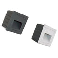 Outdoor Waterproof LED Step Light Square Embedded Ground Floor Lamp Wall Corner Design Aluminum Base Polycarbonate Garden
