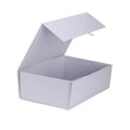 High Quality Customized Luxury White Cardboard Gift Box Handmade with Embossing Printing Magnetic Closure for Bridesmaids